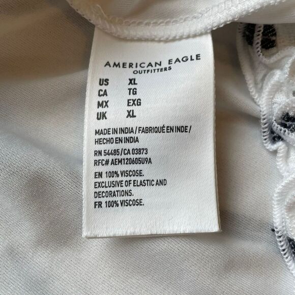 American Eagle Outfitters Striped Off The Shoulder Boho Dress Womens Size XL - Picture 9 of 11